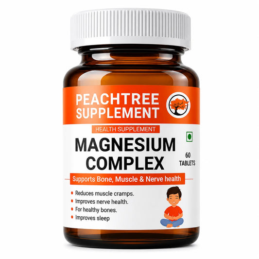 Magnesium Complex – Triple Form (Glycinate, Citrate & Malate) | Deep Sleep, Muscle Recovery & Nerve Support | 60 Tablets