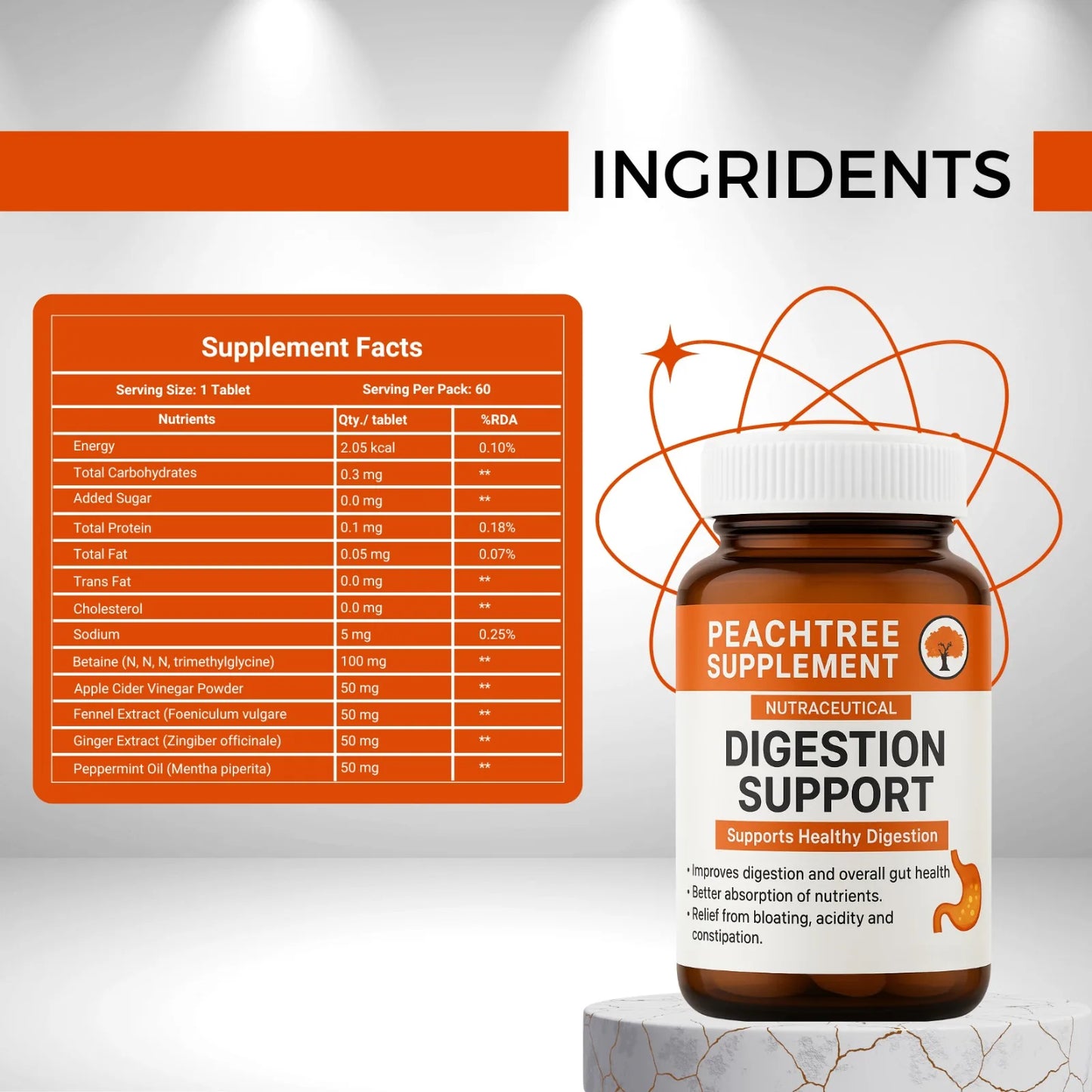 Digestion Support – 60 Tablets